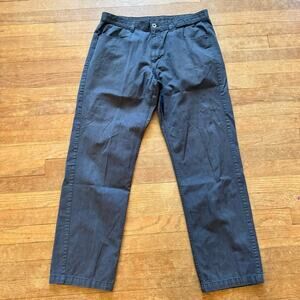 Calvin Klein men's gray straight leg casual chino pants size 34 x 30 b3